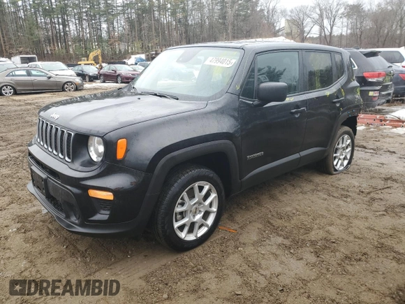 2023 Jeep Renegade Upland with VIN ZACNJDB16PPP57566, listed as a Copart auction lot 47994015 with 16,509 mi miles and Salvage title. Bid and sale history available at DreamBid. Image 1.