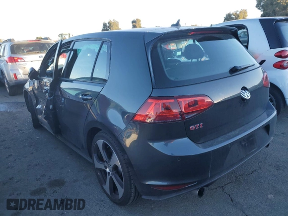 2016 Volkswagen Golf GTI S w/Performance Pkg with VIN 3VW447AU5GM006610, listed as a Copart auction lot 79799833 with 33,052 mi miles. Bid and sale history available at carsss.com. Image 2.