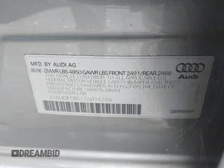 2007 Audi A4 2.0T с VIN WAUDF78E77A014746, выставлен на аукционе IAAI как лот 42382690 с пробегом 148 206 миль миль и . История ставок и продаж доступна на DreamBid. Изображение 9.