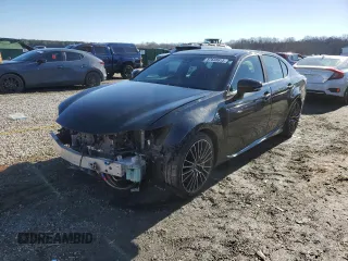 2016 Lexus GS F with VIN JTHBP1BL5GA000497, listed as a Copart auction lot 87638915 with 43,939 mi miles and Salvage Title. Bid and sale history available at carsss.com. Image 1.