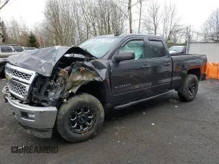 2015 Chevrolet Silverado 1500 LT with VIN 1GCVKREC8FZ396609, listed as a Copart auction lot 45650265 with 130,747 mi miles and Salvage Title. Bid and sale history available at carsss.com. Image 1.