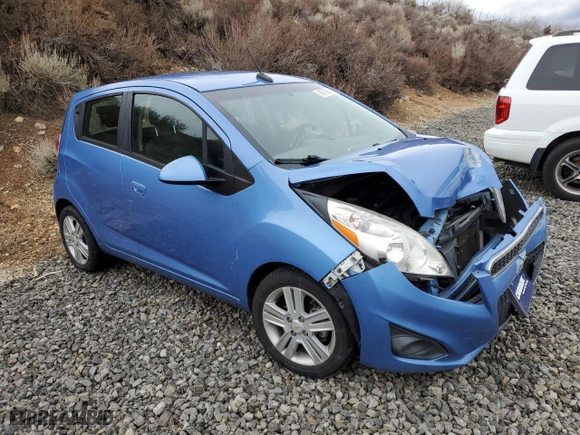 2013 Chevrolet Spark LS with VIN KL8CA6S92DC513420, listed as a Copart auction lot 86700014 with 0 mi miles and Salvage Title. Bid and sale history available at carsss.com. Image 4.