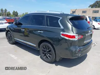 2014 Infiniti QX60 with VIN 5N1AL0MM4EC500639, listed as a IAAI auction lot 42098988 with 69,261 mi miles and . Bid and sale history available at carsss.com. Image 3.