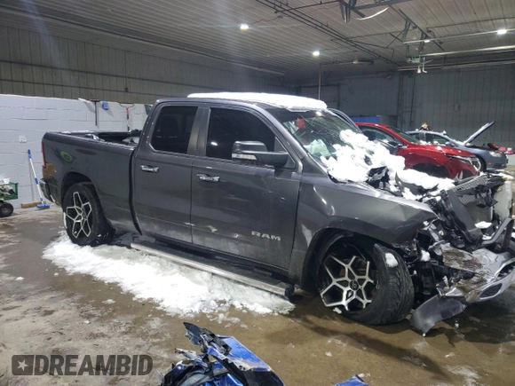 2020 Ram 1500 Big Horn with VIN 1C6RREBT3LN346561, listed as a Copart auction lot 42909805 with Not provided miles and Salvage title. Bid and sale history available at DreamBid. Image 4.