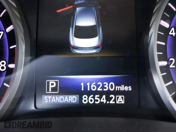 2015 Infiniti Q50 Premium with VIN JN1BV7AP0FM355933, listed as a IAAI auction lot 41684066 with 116,230 mi miles and . Bid and sale history available at DreamBid. Image 7.