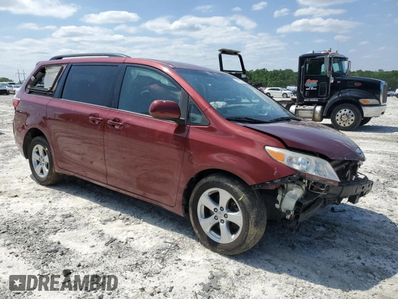 2015 Toyota Sienna LE AAS with VIN 5TDKK3DC3FS607895, listed as a Copart auction lot 54970035 with 145,956 mi miles and Salvage title. Bid and sale history available at DreamBid. Image 4.