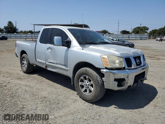 2005 Nissan Titan SE with VIN 1N6AA06B25N551841, listed as a Copart auction lot 62160285 with 167,019 mi miles and Salvage title. Bid and sale history available at DreamBid. Image 4.