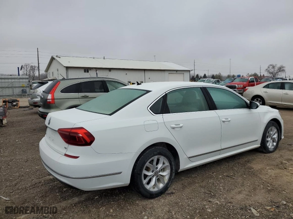 2017 Volkswagen Passat 1.8T S with VIN 1VWAT7A3XHC031485, listed as a Copart auction lot 42159075 with 143,682 mi miles and Salvage Title. Bid and sale history available at carsss.com. Image 3.