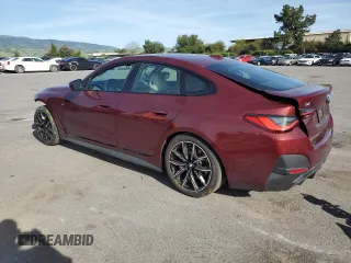 2022 BMW i4 eDrive40 with VIN WBY73AW05NFN05084, listed as a Copart auction lot 50677374 with 30,609 mi miles. Bid and sale history available at carsss.com. Image 2.