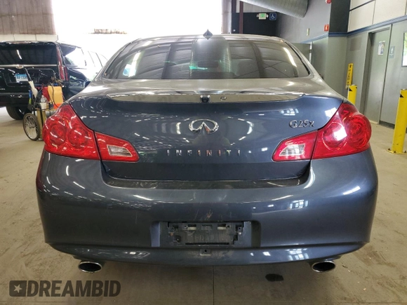 2011 Infiniti G25 x with VIN JN1DV6AR9BM452272, listed as a Copart auction lot 56738105 with 190,056 mi miles and Salvage title. Bid and sale history available at DreamBid. Image 6.