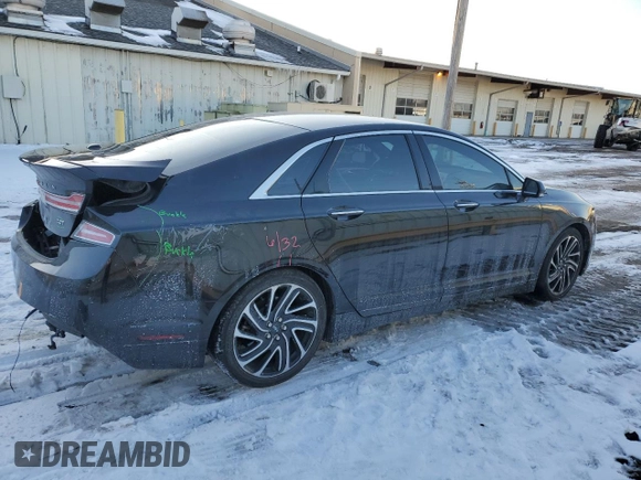 2020 Lincoln MKZ Standard with VIN 3LN6L5A93LR608915, listed as a Copart auction lot 45404575 with 67,316 mi miles and Salvage Title. Bid and sale history available at DreamBid. Image 3.