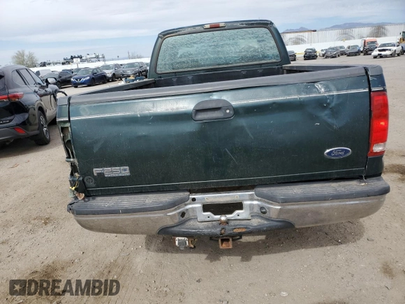 2001 Ford Super Duty F-250 XL with VIN 1FTNX20L51EB89479, listed as a Copart auction lot 44643285 with 219,690 mi miles and Salvage Title. Bid and sale history available at carsss.com. Image 6.