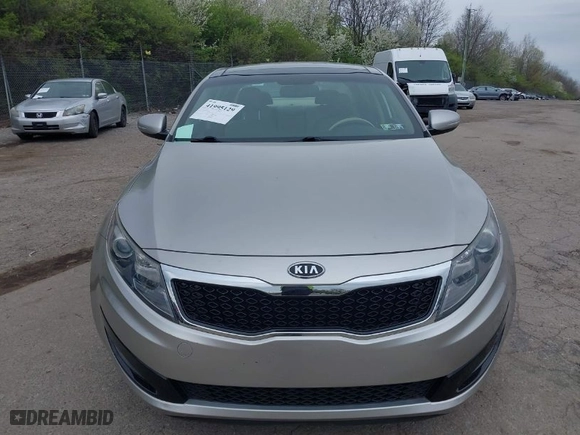 2011 Kia Optima EX with VIN KNAGN4A78B5127441, listed as a IAAI auction lot 41995129 with 57,145 mi miles. Bid and sale history available at carsss.com. Image 6.