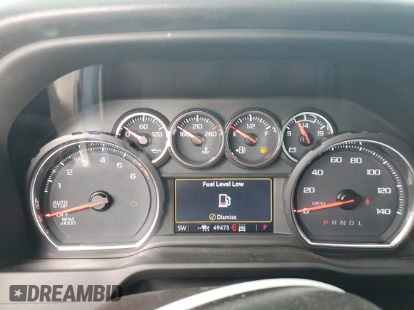 2021 Chevrolet Silverado 1500 LT with VIN 1GCRYDED0MZ372216, listed as a Copart auction lot 77602794 with 49,473 mi miles and Salvage Title. Bid and sale history available at DreamBid. Image 9.