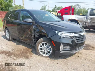 2023 Chevrolet Equinox LT with VIN 3GNAXKEG5PL173549, listed as a IAAI auction lot 42473416 with 9,766 mi miles and . Bid and sale history available at DreamBid. Image 1.