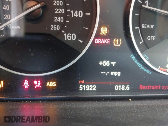 2015 BMW 3 Series 328i with VIN WBA3C1C55FK119562, listed as a IAAI auction lot 41945606 with 51,922 mi miles and . Bid and sale history available at DreamBid. Image 15.