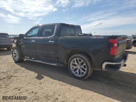 2019 Chevrolet Silverado 1500 LTZ with VIN 3GCUYGEDXKG179399, listed as a Copart auction lot 43027455 with 123,746 mi miles and Salvage Title. Bid and sale history available at carsss.com. Image 2.