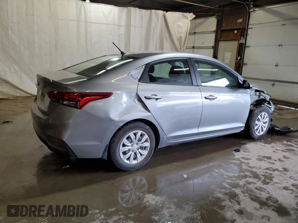2021 Hyundai Accent SE with VIN 3KPC24A67ME136303, listed as a Copart auction lot 61190995 with 37,620 mi miles and Salvage title. Bid and sale history available at DreamBid. Image 3.