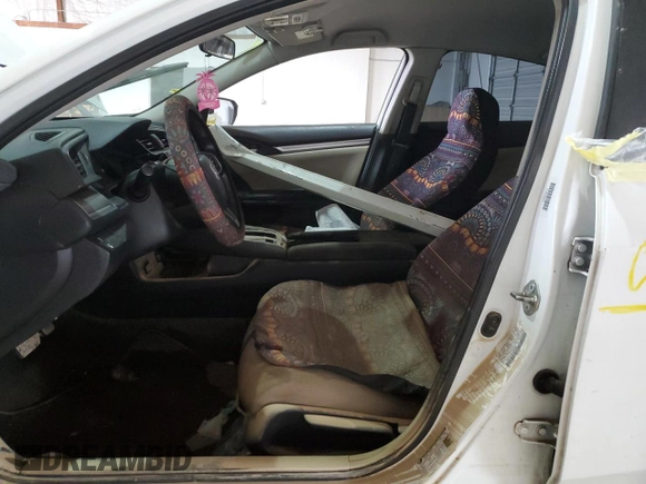 2018 Honda Civic LX with VIN 19XFC2F50JE205598, listed as a Copart auction lot 46162545 with 136,835 mi miles and Salvage Title. Bid and sale history available at DreamBid. Image 7.