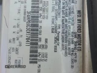 2012 Ford Fusion SEL z VIN 3FAHP0JG3CR178411, wystawiony jako Copart lot #59526405 z przebiegiem 208 550 mil mil oraz Szkoda całkowita • Salvage title. Historia ofert i sprzedaży dostępna na DreamBid. Obrazek 12.
