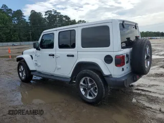 2019 Jeep Wrangler Unlimited Sahara with VIN 1C4HJXEG9KW547685, listed as a Copart auction lot 60901085 with 81,169 mi miles and Salvage title. Bid and sale history available at DreamBid. Image 2.
