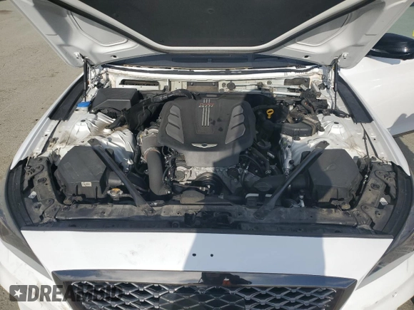 2018 Genesis G80 Sport with VIN KMHGN4JB7JU241017, listed as a Copart auction lot 52548865 with 90,560 mi miles and Salvage title. Bid and sale history available at DreamBid. Image 11.