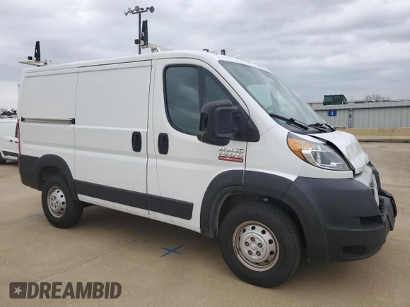 2021 Ram ProMaster Cargo with VIN 3C6LRVNG4ME575924, listed as a Copart auction lot 75856944 with 107,647 mi miles and Salvage Title. Bid and sale history available at DreamBid. Image 4.