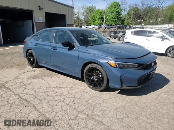 2025 Honda Civic Sport with VIN 2HGFE2F54SH519305, listed as a Copart auction lot 54912895 with 6,146 mi miles and Salvage title. Bid and sale history available at DreamBid. Image 13.