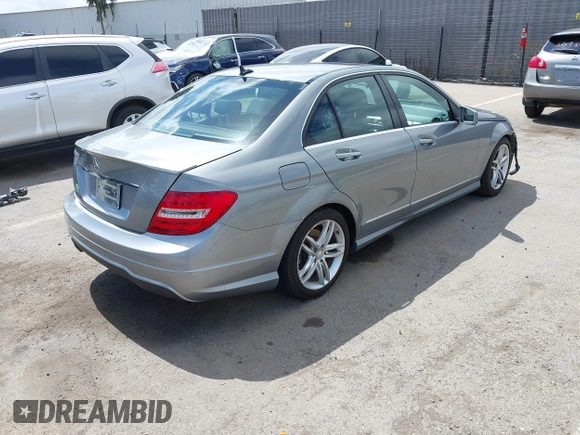 2013 Mercedes-Benz C-Class C 250 Sport with VIN WDDGF4HBXDA791251, listed as a IAAI auction lot 41917045 with 154,014 mi miles. Bid and sale history available at carsss.com. Image 4.