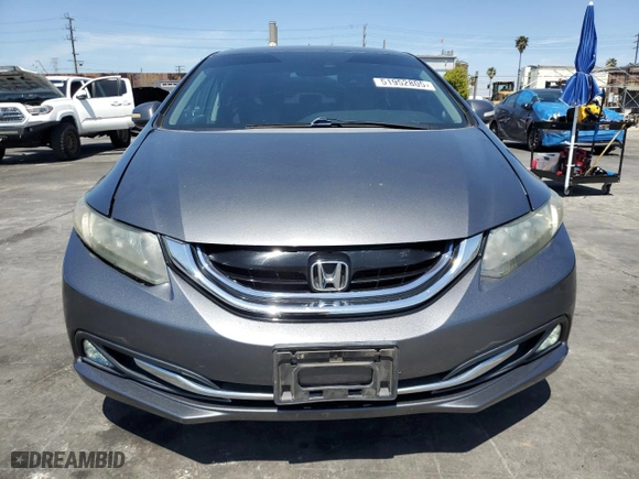 2013 Honda Civic Hybrid with VIN 19XFB4F2XDE201406, listed as a Copart auction lot 51952805 with 156,600 mi miles and Salvage Title. Bid and sale history available at carsss.com. Image 5.