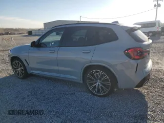 2022 BMW X3 xDrive30i with VIN 5UX53DP09N9K71795, listed as a Copart auction lot 49472915 with 39,070 mi miles and Salvage Title. Bid and sale history available at DreamBid. Image 2.