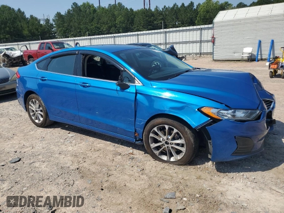 2020 Ford Fusion SE with VIN 3FA6P0HD9LR259402, listed as a Copart auction lot 61955965 with 59,814 mi miles and Salvage title. Bid and sale history available at DreamBid. Image 4.