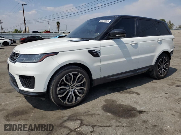2019 Land Rover Range Rover Sport HSE with VIN SALWR2RV6KA847282, listed as a Copart auction lot 55673065 with 52,261 mi miles and Salvage title. Bid and sale history available at DreamBid. Image 1.