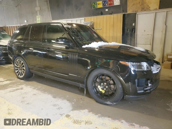 2018 Land Rover Range Rover with VIN SALGS2RE3JA392382, listed as a Copart auction lot 44739455 with 61,083 mi miles and Salvage title. Bid and sale history available at DreamBid. Image 4.