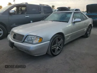 2000 Mercedes-Benz SL-Class with VIN WDBFA68F5YF193661, listed as a Copart auction lot 76386784 with 0 mi miles and Salvage Title. Bid and sale history available at carsss.com. Image 1.