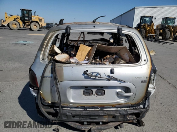 2006 Hyundai Santa Fe GLS with VIN KM8SC13E96U106960, listed as a Copart auction lot 72083844 with 0 mi miles and Non Repairable. Bid and sale history available at carsss.com. Image 6.