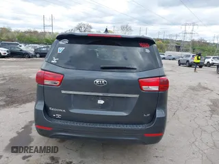 2017 Kia Sedona LX with VIN KNDMB5C14H6239766, listed as a IAAI auction lot 42049371 with 105,101 mi miles. Bid and sale history available at carsss.com. Image 17.
