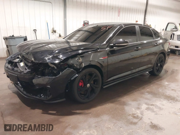 2023 Volkswagen Jetta Autobahn with VIN 3VW1T7BU1PM002445, listed as a IAAI auction lot 41882855 with 25,641 mi miles and . Bid and sale history available at DreamBid. Image 17.