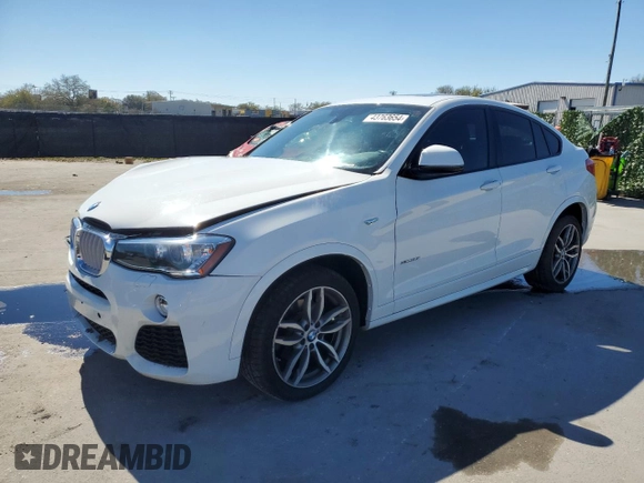 2015 BMW X4 xDrive35i with VIN 5UXXW5C54F0E87831, listed as a Copart auction lot 43763654 with 86,297 mi miles. Bid and sale history available at carsss.com. Image 1.