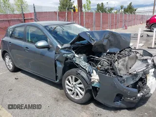 2013 Mazda 3 i Touring with VIN JM1BL1L85D1706095, listed as a IAAI auction lot 41938796 with 212,461 mi miles and . Bid and sale history available at carsss.com. Image 1.