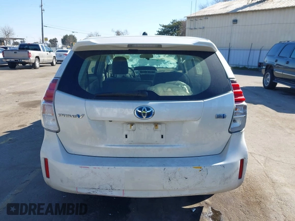 2017 Toyota Prius v Two with VIN JTDZN3EU4HJ067583, listed as a IAAI auction lot 41393495 with 316,410 mi miles. Bid and sale history available at carsss.com. Image 16.