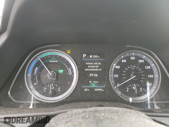 2021 Hyundai Sonata Hybrid Blue with VIN KMHL24JJ4MA018423, listed as a Copart auction lot 68838752 with 15,999 mi miles. Bid and sale history available at carsss.com. Image 9.