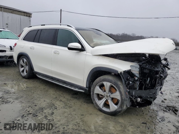2021 Mercedes-Benz GLS 450 with VIN 4JGFF5KE5MA379992, listed as a Copart auction lot 38755444 with 35,150 mi miles and . Bid and sale history available at DreamBid. Image 4.