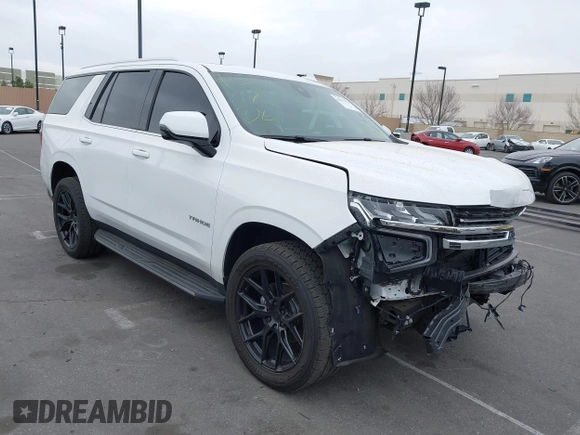 2021 Chevrolet Tahoe LT с VIN 1GNSCNKD5MR101752, выставлен на аукционе IAAI как лот 41597973 с пробегом 50 987 миль миль и . История ставок и продаж доступна на DreamBid. Изображение 1.