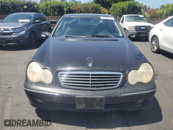 2004 Mercedes-Benz C 320 with VIN WDBRF64J84F503921, listed as a Copart auction lot 57885215 with Not provided miles and Salvage title. Bid and sale history available at DreamBid. Image 5.