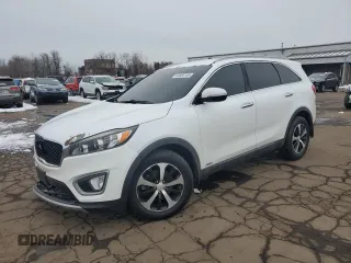 2016 Kia Sorento EX with VIN 5XYPHDA15GG010713, listed as a Copart auction lot 44855165 with 133,450 mi miles and Salvage Title. Bid and sale history available at carsss.com. Image 1.