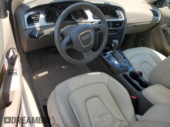 2011 Audi A5 Premium Plus with VIN WAULFAFR7BA084965, listed as a Copart auction lot 52762995 with 125,087 mi miles and Non repairable. Bid and sale history available at DreamBid. Image 8.