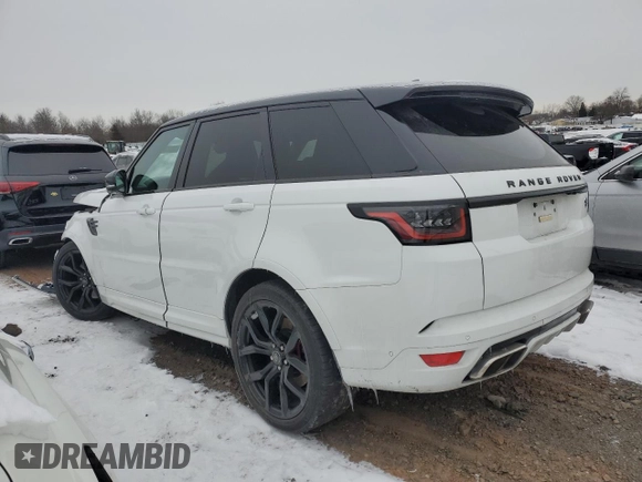 2022 Land Rover Range Rover Sport SVR with VIN SALWZ2RE8NA799997, listed as a Copart auction lot 38238204 with Not Provided miles and Salvage Title. Bid and sale history available at DreamBid. Image 2.