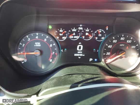 2017 Chevrolet Camaro 2LT with VIN 1G1FD1RSXH0152428, listed as a Copart auction lot 87653215 with 69,642 mi miles and Salvage Title. Bid and sale history available at carsss.com. Image 9.