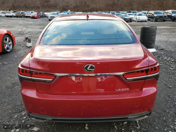2018 Lexus LS with VIN JTHB51FF5J5005774, listed as a Copart auction lot 53837745 with 21,328 mi miles and Salvage Title. Bid and sale history available at carsss.com. Image 8.